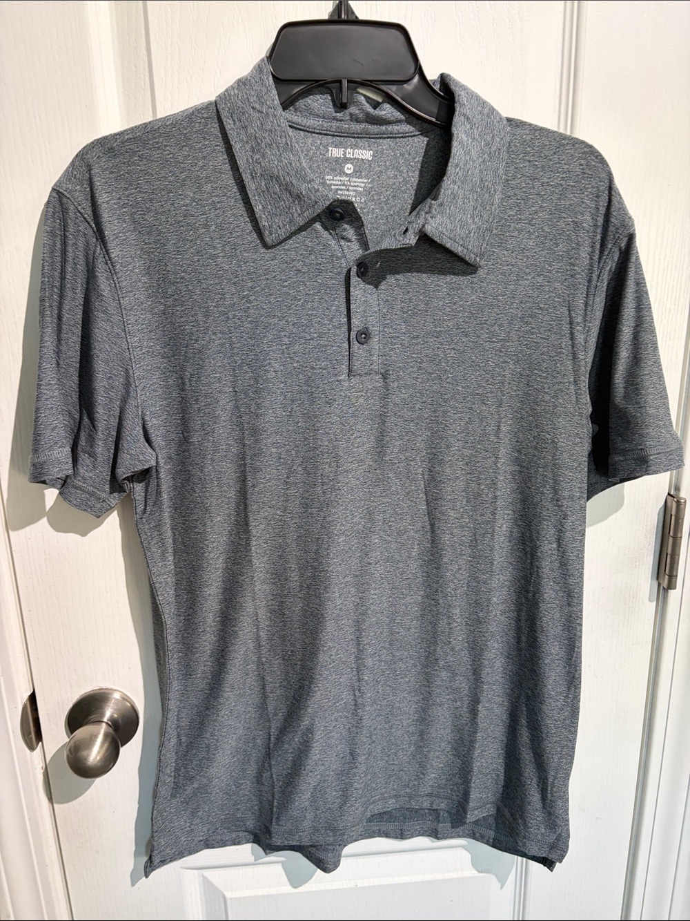 NWOT True Classic Men's Heather Gray Polo Shirt